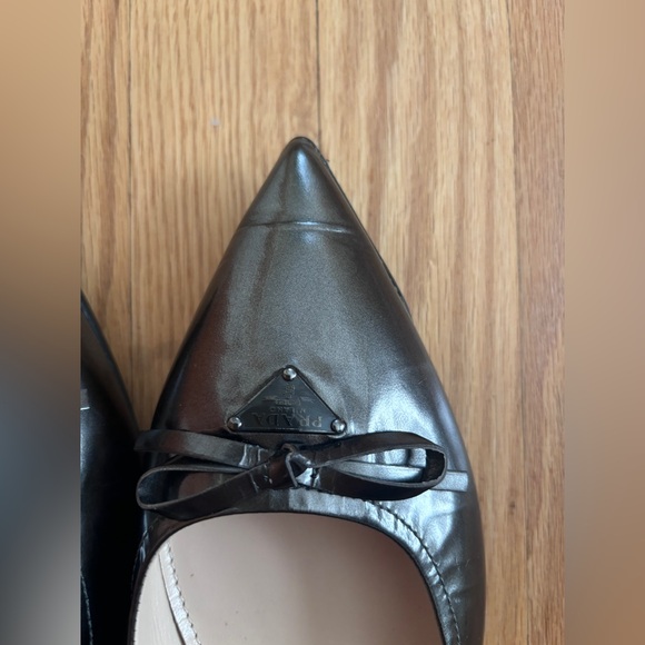 Prada Metallic Flats - Picture 2 of 3